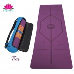 Thảm tập yoga gym định tuyến 8mm chất liệu TPT an toàn khi sử dụng dộ bám cao - Thương hiệu LOUIS YOGA