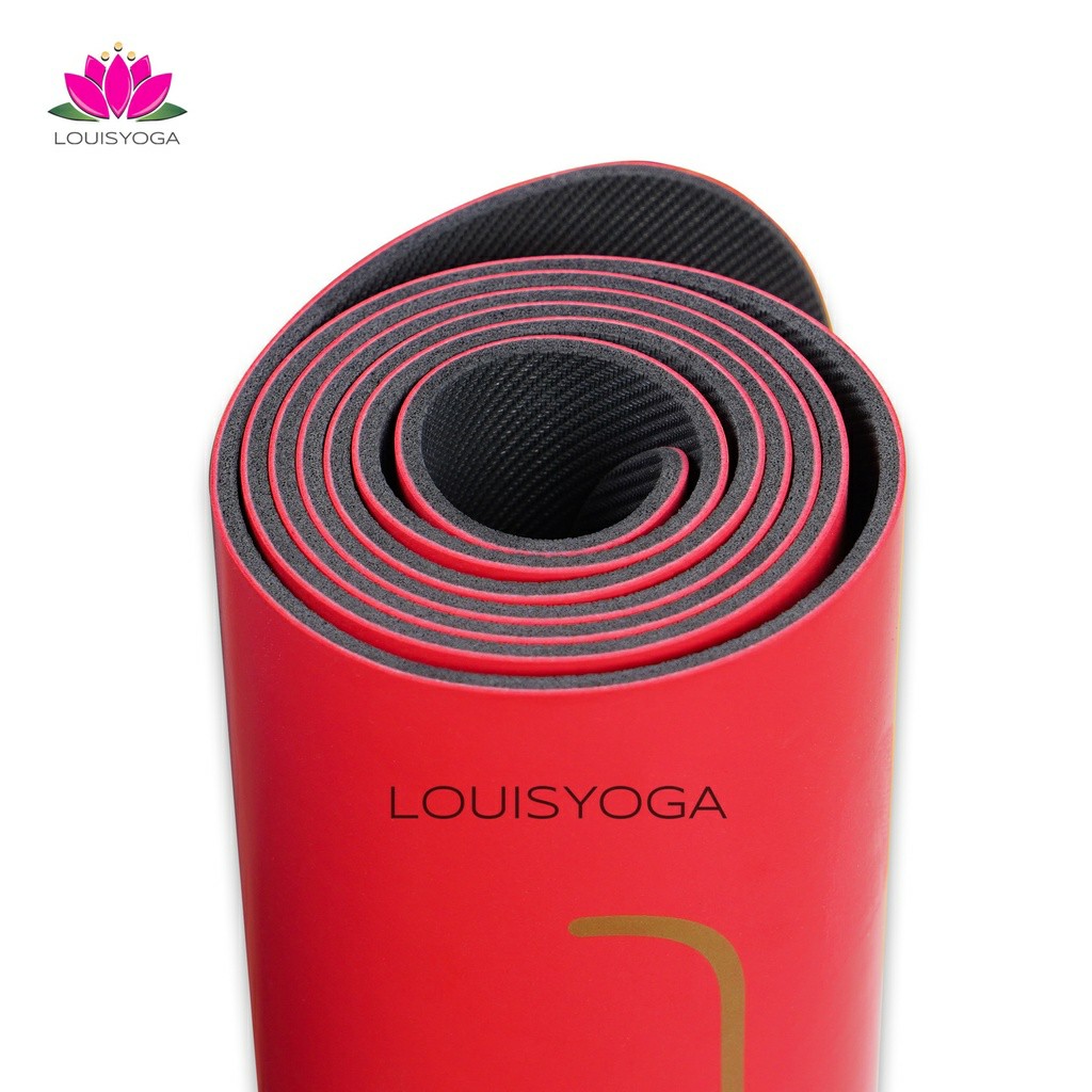 Thảm tập yoga cao su tự nhiên, định tuyến độ bám cao an toàn khi sử dụng - Thương hiệu LOUIS YOGA