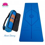 Thảm tập yoga gym định tuyến 8mm chất liệu TPT an toàn khi sử dụng dộ bám cao - Thương hiệu LOUIS YOGA
